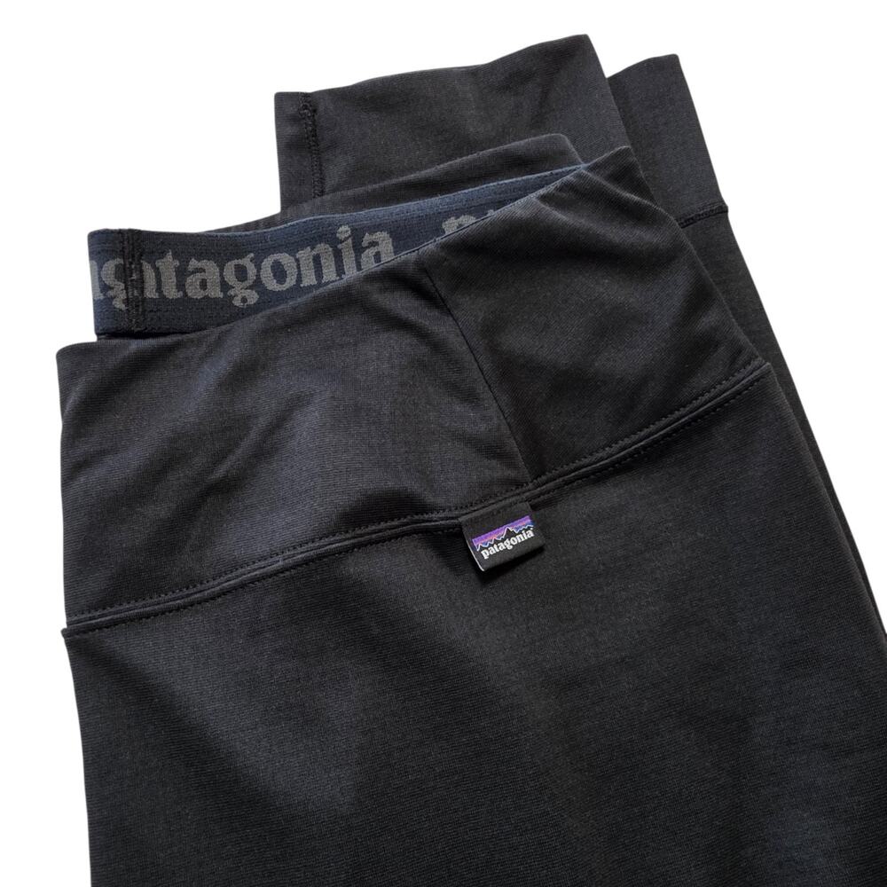 Patagonia Mens Capilene Midweight Bottoms Base Layer Pants Size XL Black
